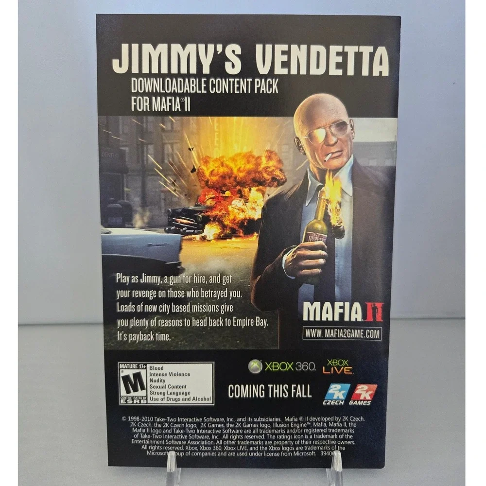 Mafia II - Microsoft Xbox 360, 2010 - Complete CIB‎ W/ Manual Tested & Working